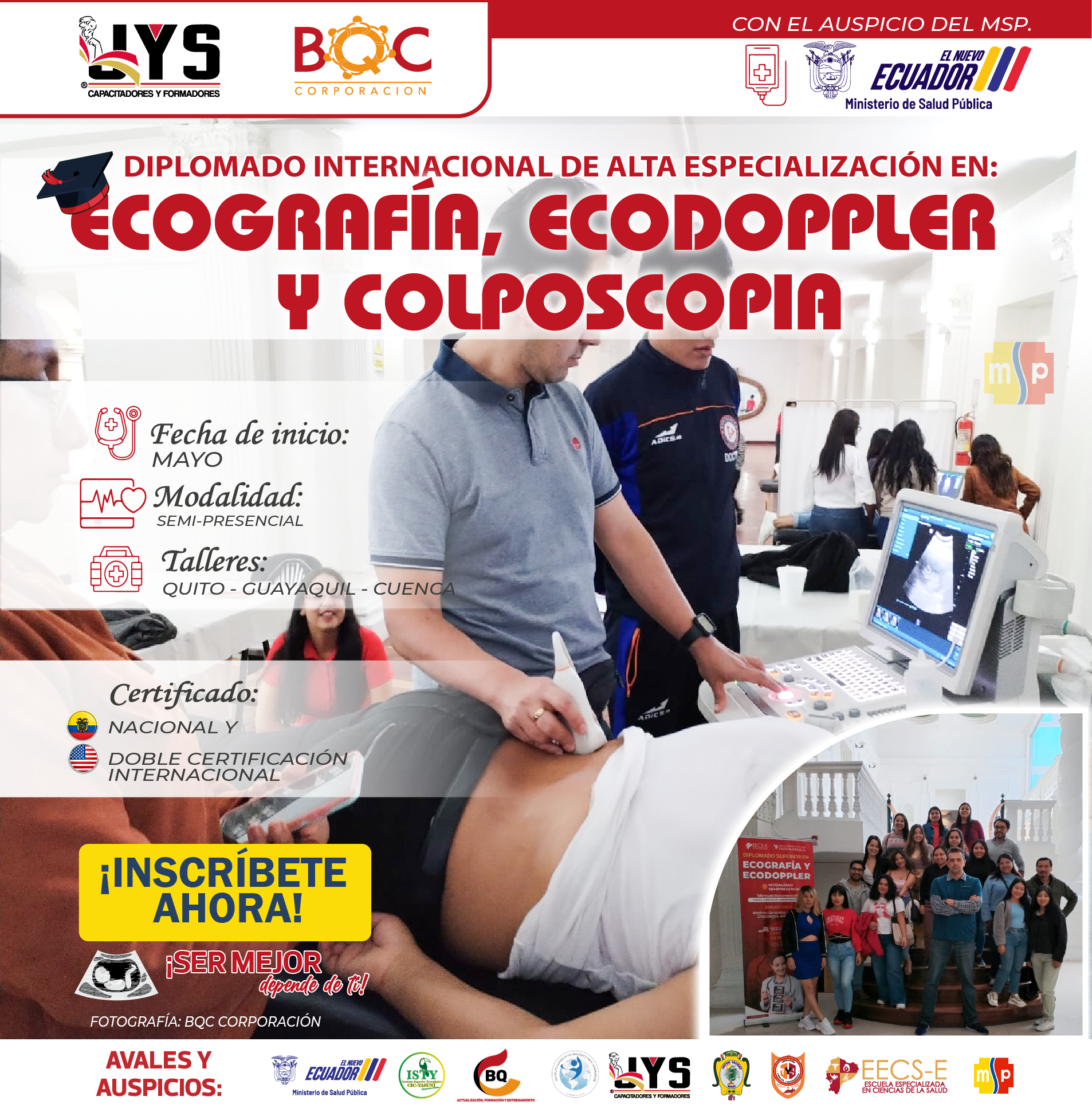 Imagen Diplomado Internacional de alta especialización en ecografia, ecodoppler y colposcopia